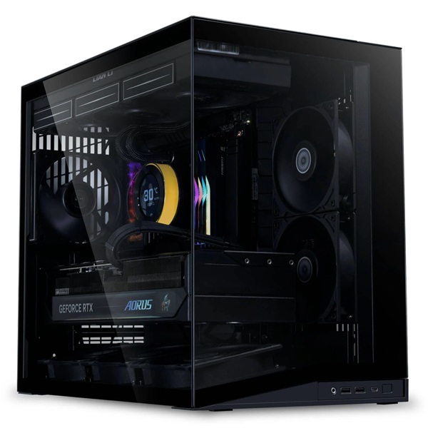 Lian Li O11D Mini V2 Flow Midi tower edzett üveg fekete ház