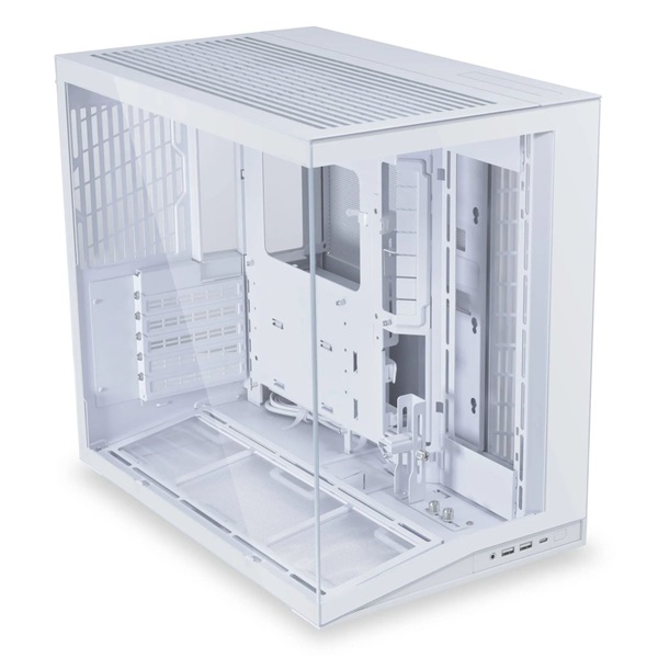 Lian Li O11D Mini V2 Midi tower edzett üveg fehér ház