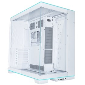 Lian Li O11 Dynamic EVO RGB TG fehér (táp nélküli) ablakos RGB E-ATX ház