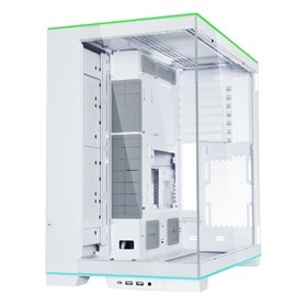 Lian Li O11 Dynamic EVO RGB TG fehér (táp nélküli) ablakos RGB E-ATX ház