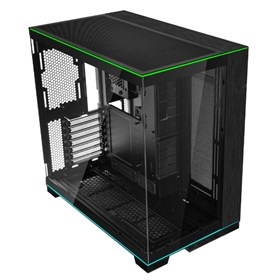 Lian Li O11 Dynamic EVO RGB TG fekete (táp nélküli) ablakos RGB E-ATX ház
