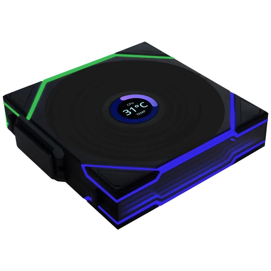 Lian Li UNI FAN TL-LCD Wireless 3db 120mm fekete ventilátor