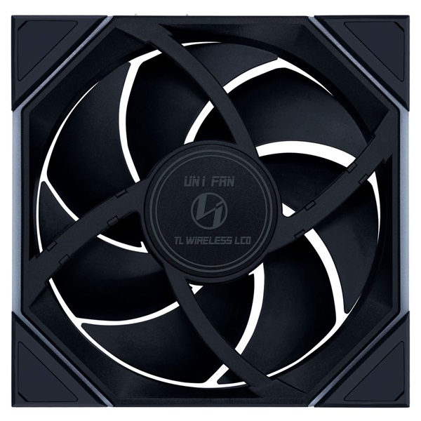 Lian Li UNI FAN TL LCD Wireless 140mm PWM ARGB (fordított légáram) fekete ventilátor