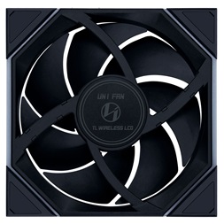 Lian Li UNI FAN TL LCD Wireless 140mm PWM ARGB (fordított légáram) fekete ventilátor
