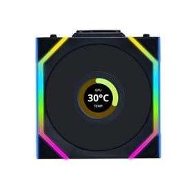 Lian Li UNI Fan SL Wireless LCD 120 120mm PWM ARGB fekete ventilátor