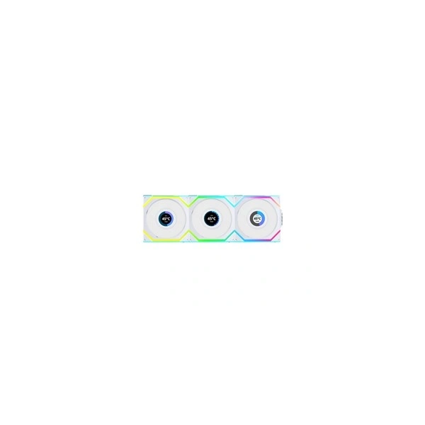 Lian Li UNI Fan SL Wireless LCD 120 3db 120mm PWM ARGB fehér ventilátor