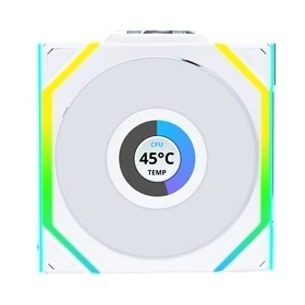 Lian Li UNI Fan SL Wireless LCD 120 Reverse Blade 120mm PWM ARGB fehér ventilátor