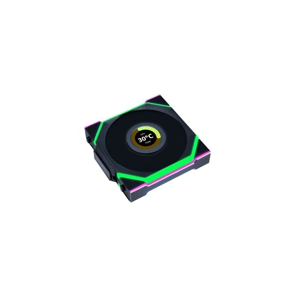 Lian Li UNI Fan SL Wireless LCD 120 Reverse Blade 120mm PWM ARGB fekete ventilátor