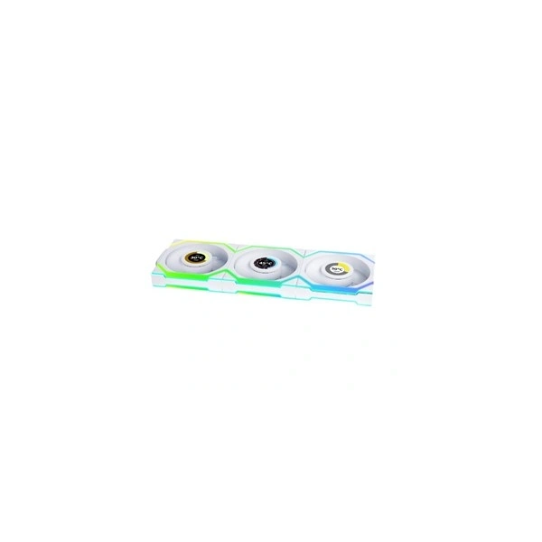Lian Li UNI Fan SL Wireless LCD 120 Reverse Blade 3db 120mm PWM ARGB fehér ventilátor