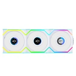 Lian Li UNI Fan SL Wireless LCD 120 Reverse Blade 3db 120mm PWM ARGB fehér ventilátor