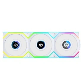 Lian Li UNI Fan SL Wireless LCD 120 Reverse Blade 3db 120mm PWM ARGB fehér ventilátor