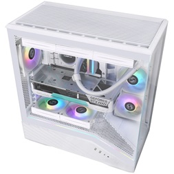 Lian Li Vector V100 Midi Tower edzett üveg fehér ház