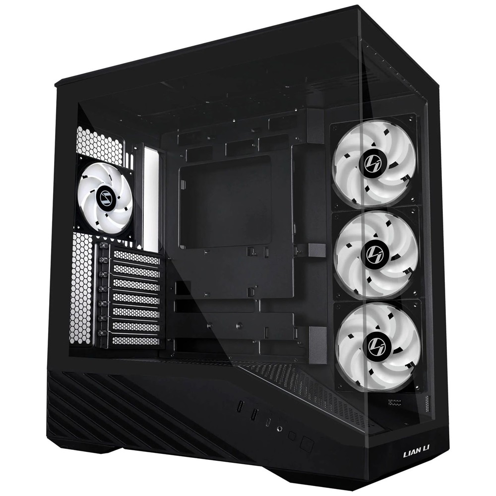 Lian Li Vector V100 Midi Tower edzett üveg fekete ház