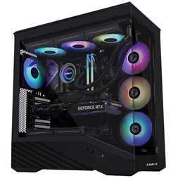 Lian Li Vector V100 Midi Tower edzett üveg fekete ház