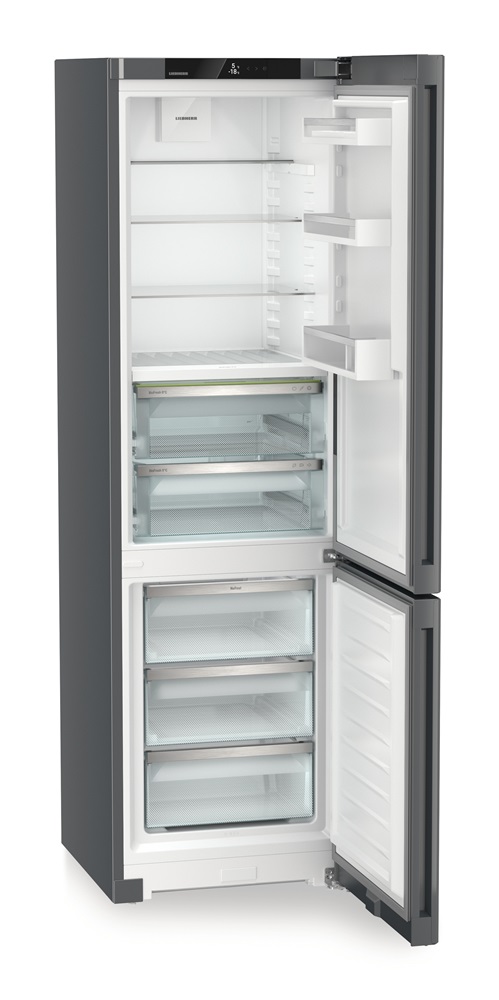 Liebherr CBNdgc 5723 szürke, alulfagyasztós, szabadonálló, Hűtő:258L, Fagyasztó:103L, hűtőszekrény