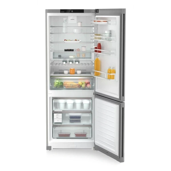 Liebherr CNsfd 7723 ezüst, alulfagyasztós, Hűtő:348L, Fagyasztó:138L, hűtőszekrény