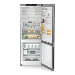 Liebherr CNsfd 7723 ezüst, alulfagyasztós, Hűtő:348L, Fagyasztó:138L, hűtőszekrény