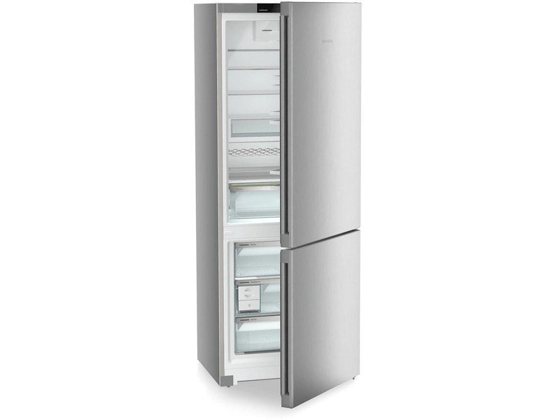 Liebherr CNsfd 7723 ezüst, alulfagyasztós, Hűtő:348L, Fagyasztó:138L, hűtőszekrény
