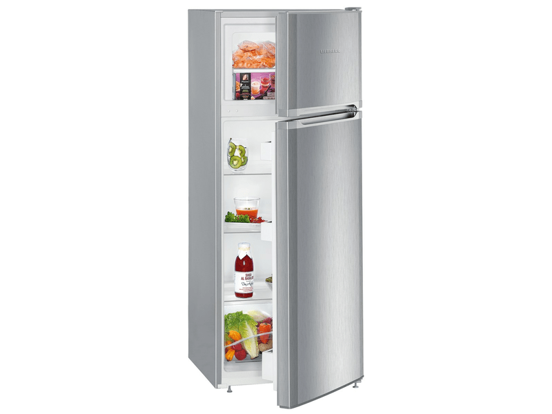 Liebherr CTPele231-26 inox, felülfagyasztós, Hűtő:190L, Fagyasztó:44L, Smartfrost hűtőszekrény
