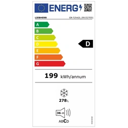 Liebherr GN 52Vd2i fehér, egyajtós, Fagyasztó:278L, No frost fagyasztószekrény (Újszerű)