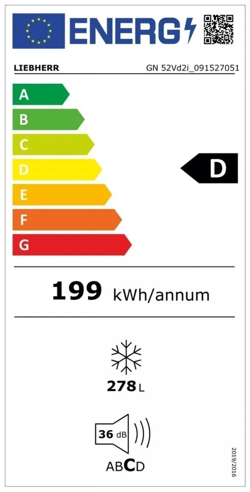 Liebherr GN 52Vd2i fehér, egyajtós, Fagyasztó:278L, No frost fagyasztószekrény (Újszerű)