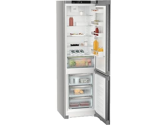 Liebherr KGNsd 57Vc03 inox, alulfagyasztós, Hűtő:268L, Fagyasztó:103L, hűtőszekrény