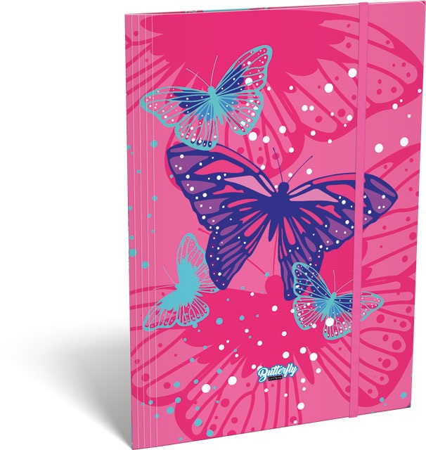 Lizzy Lollipop Butterfly Pink 22959457 A4 gumis mappa