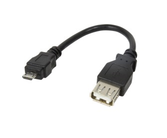 LogiLink AU0030 USB 2.0 micro B apa USB 2.0-A anya adapter