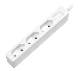 Logilink LPS229 Aljzat 3-as, 3x CEE 7/16, vékony, 1,5 m, fehér