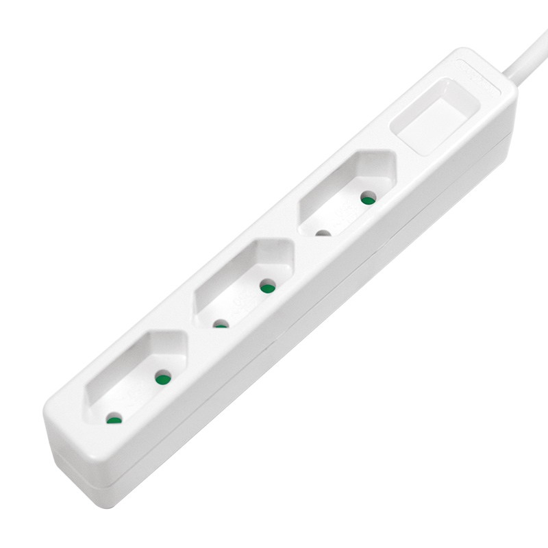 Logilink LPS229 Aljzat 3-as, 3x CEE 7/16, vékony, 1,5 m, fehér