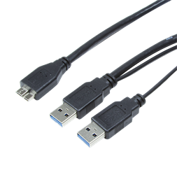 LogiLink CU0071 USB 3.0 Y tápkábel