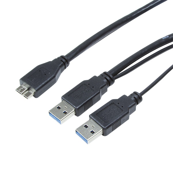 LogiLink CU0071 USB 3.0 Y tápkábel