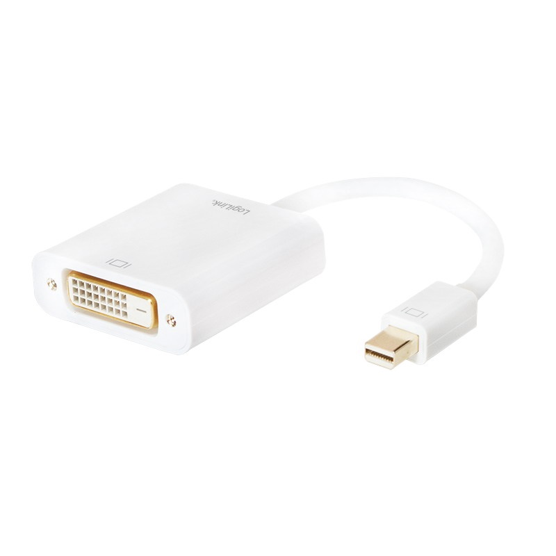 LogiLink CV0037B fehér mini DisplayPort apa > DVI anya