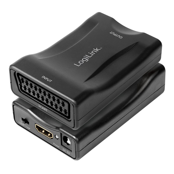 LogiLink CV0160 Scart anya/HDMI-A anya 1080p fekete video átalakító