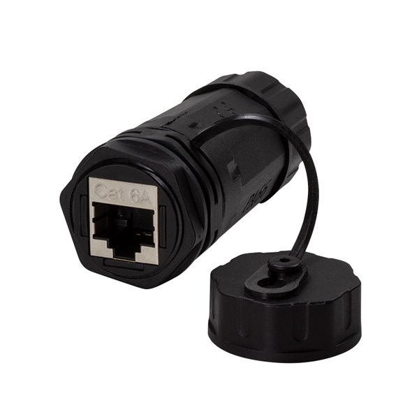 Logilink NP0084 Cat.6A ipari válaszfalcsatlakozó 2 x RJ45, kábelvezetővel