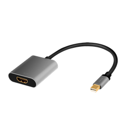 Logilink CDA0110 DisplayPort adapter, mDP/M-HDMI/F, 4K/60Hz, alu, 0,15 m