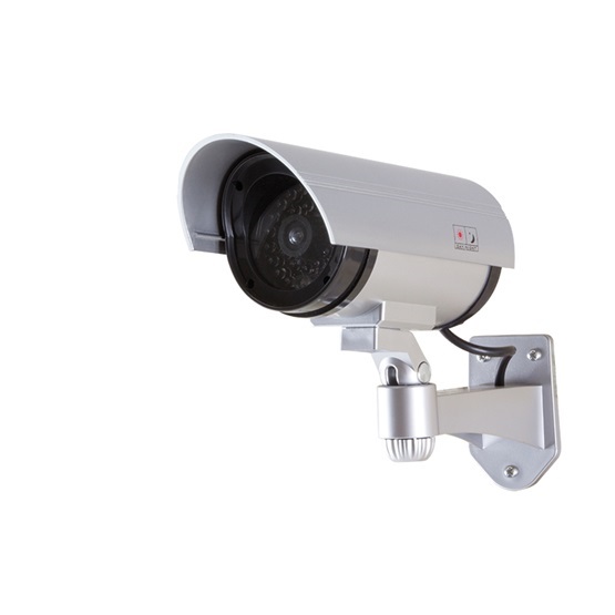 Logilink SC0204 Dummy biztonsági ÁLkamera piros villogó fénnyel, ezüst