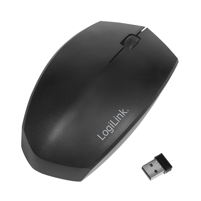 Logilink ID0191 Ergonomikus egér, vezeték nélküli és Bluetooth, 2,4 GHz, 1200 dpi