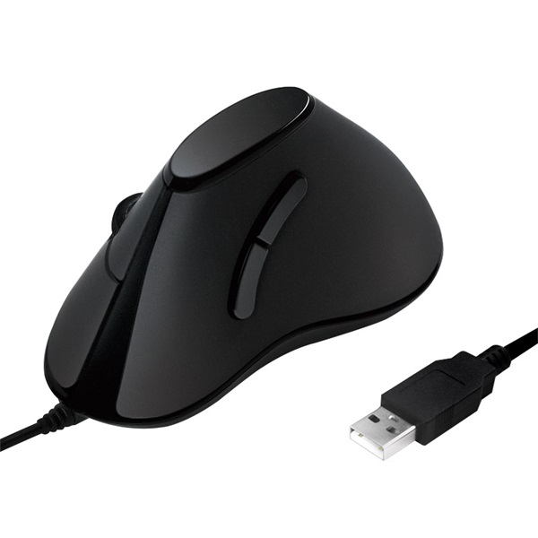 Logilink ID0158 Ergonomikus függőleges egér, USB, 100 dpi, fekete