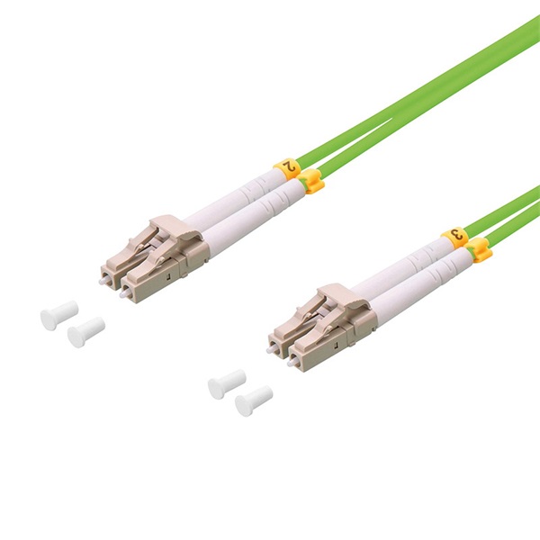Logilink FP5LC02 Fiber duplex patch kábel, OM5, 50/125 , LC-LC, lime zöld, 2 m