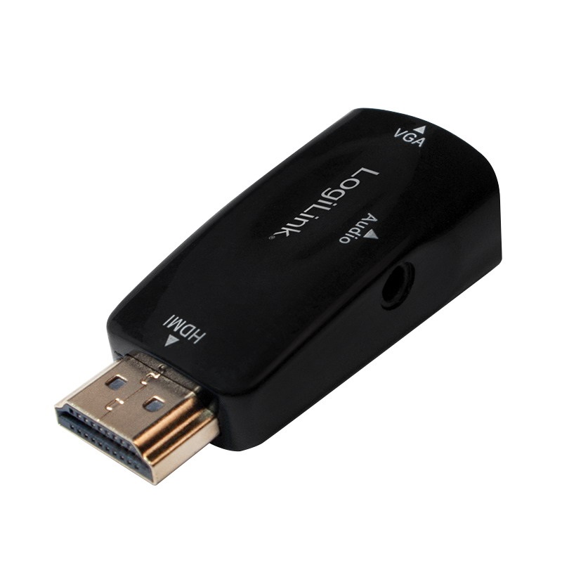 Logilink CV0107 HDMI adapter, A/M - VGA/F + 3,5 mm/F, 1080p, fekete