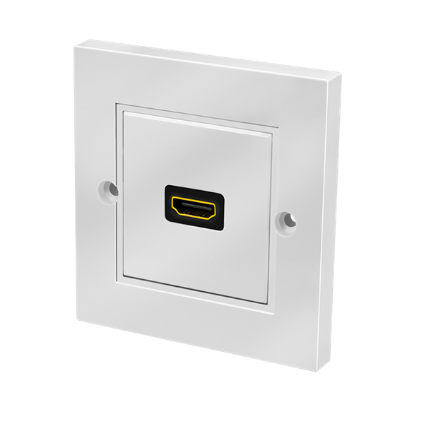 Logilink AH0017 HDMI fali lemez csatlakozóval HDMI aljzat, 1 portos, fehér