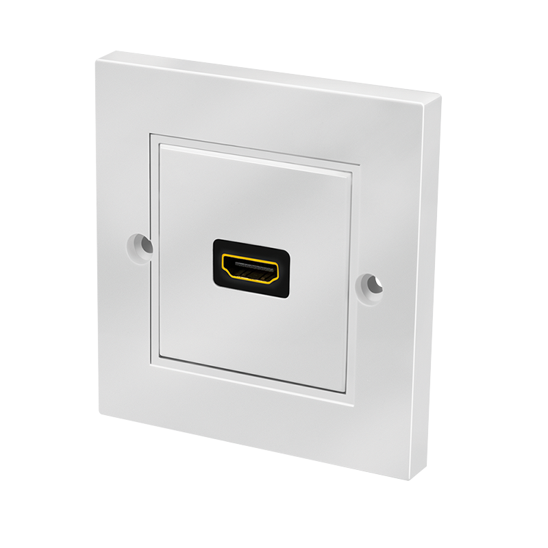 Logilink AH0017 HDMI fali lemez csatlakozóval HDMI aljzat, 1 portos, fehér