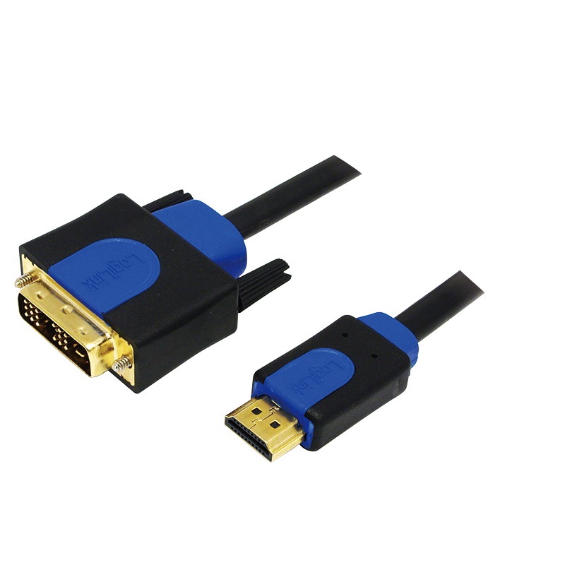 Logilink CHB3103 HDMI-kábel, A/M-DVI/M, 1080p, kétirányú, 3 m