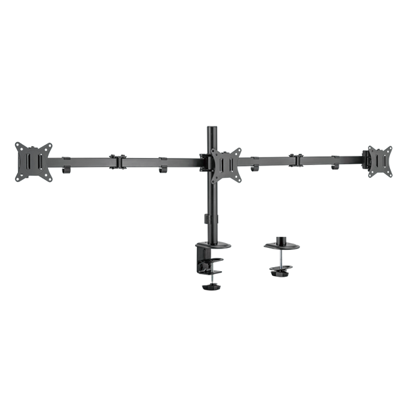 Logilink BP0173 Háromszoros monitortartó, 17 27", karhossz: egyenként 658 mm, alumínium