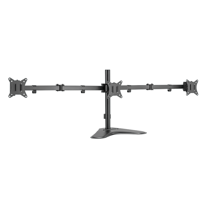 Logilink BP0174 Háromszoros monitortartó, 17 27" karhossz: egyenként 658 mm, okostelefon tartóval, alumínium