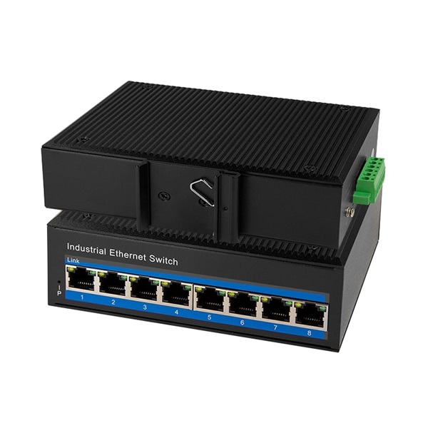 Logilink NS203P Industrial Gigabit Ethernet PoE switch, 8 portos, 10/100/1000 Mbit/s