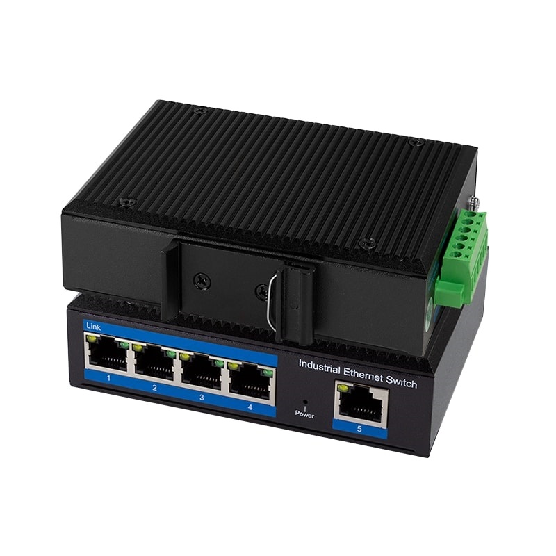 Logilink NS202 Industrial Gigabit Ethernet switch, 5 portos, 10/100/1000 Mbit/s