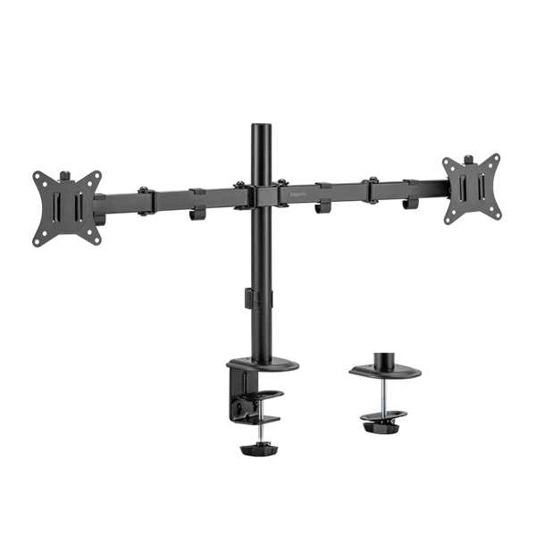 Logilink BP0172 Kettős monitortartó, 17 32" karhossz: mindegyik 376 mm, alumínium