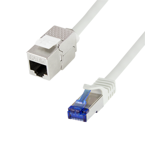 Logilink CC5052S Konszolidációs patch kábel, Cat.6A, S/FTP, szürke, 2 m